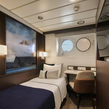 Douglas Mawson Aurora Stateroom Single interior