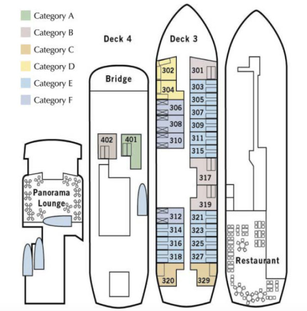 M/S Quest deck plan 1