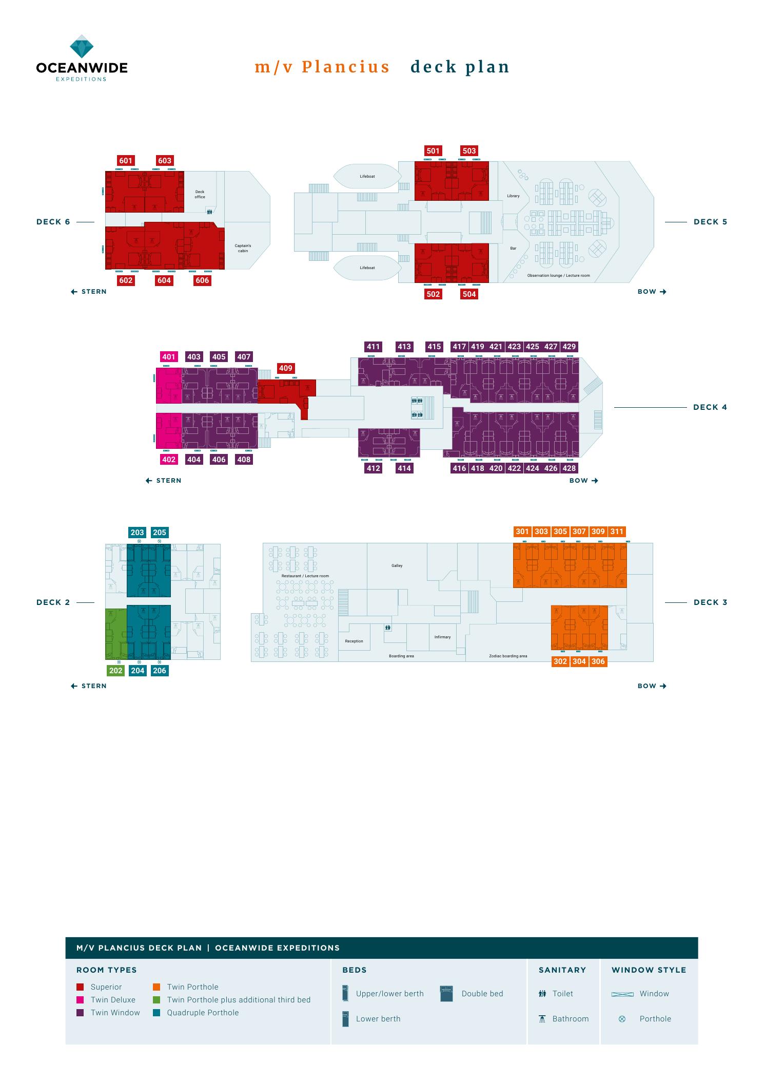 Plancius deck plan 1