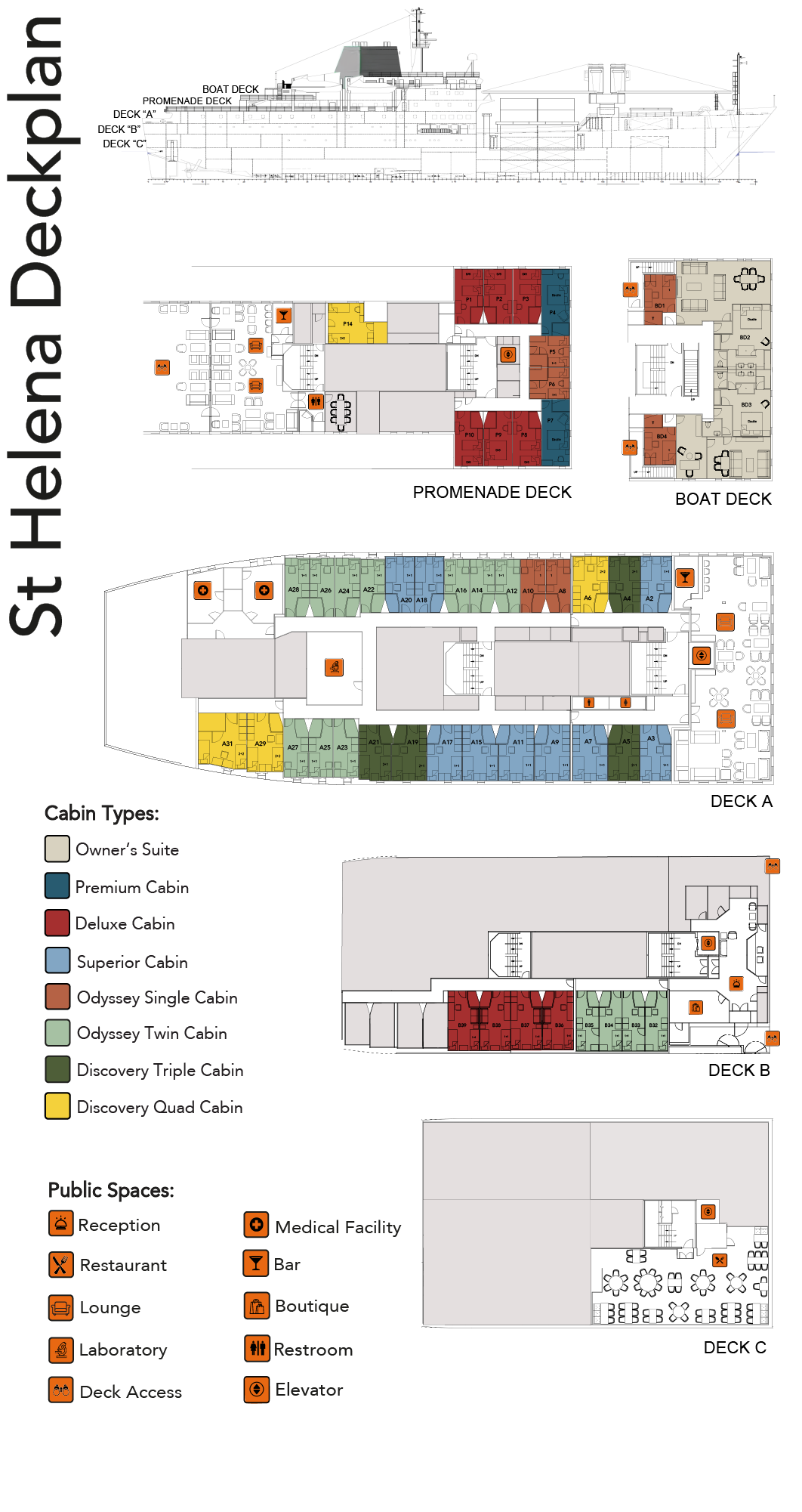 St. Helena deck plan 1