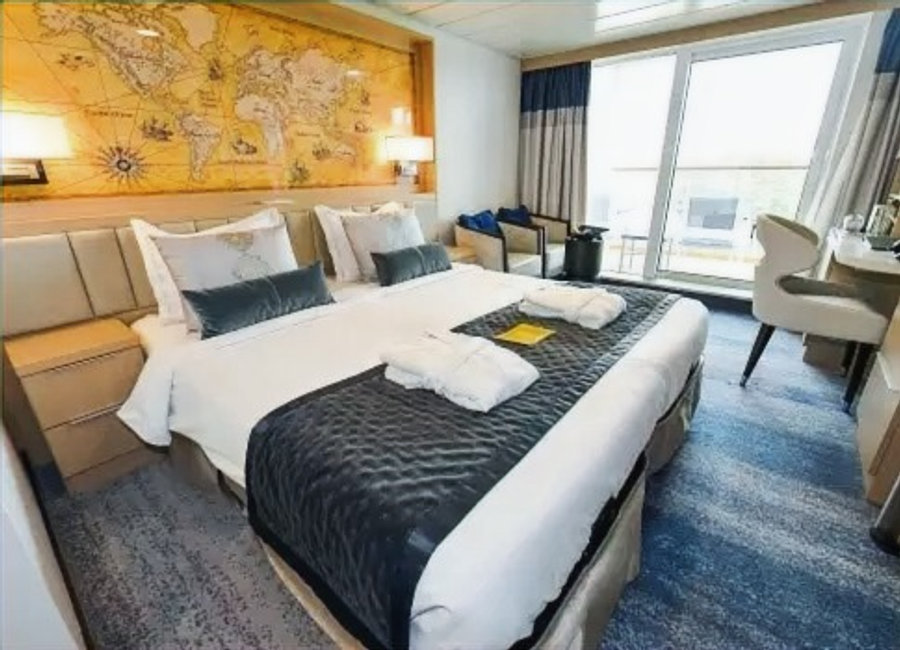 Ocean Explorer Grand Veranda Stateroom interior